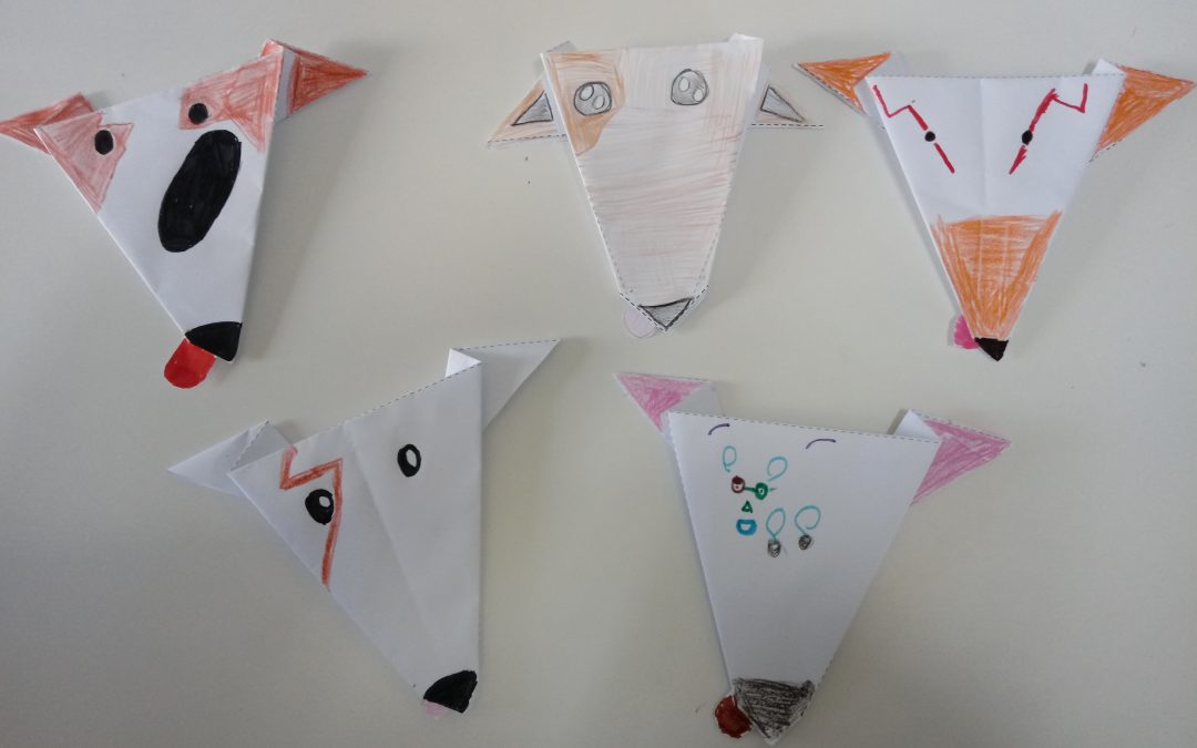 Haz un galgo de origami